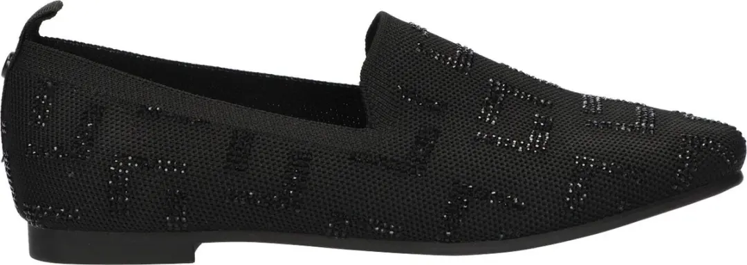 La Strada Loafer Zwart Knitted