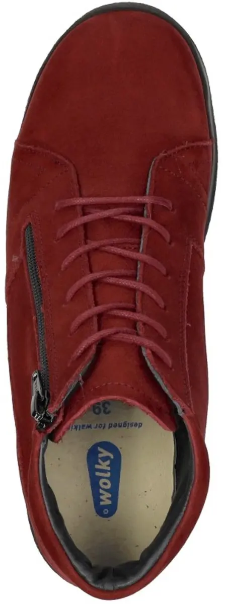 Wolky Why Veterschoenen - Rood - Maat 37