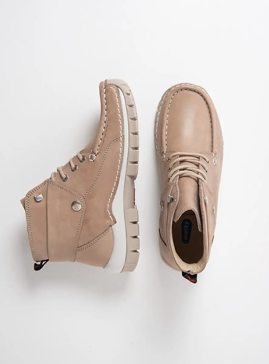 Wolky Dames Hoge Veterschoenen 04700 Beige - Maat 43 - afbeelding 5 van 6