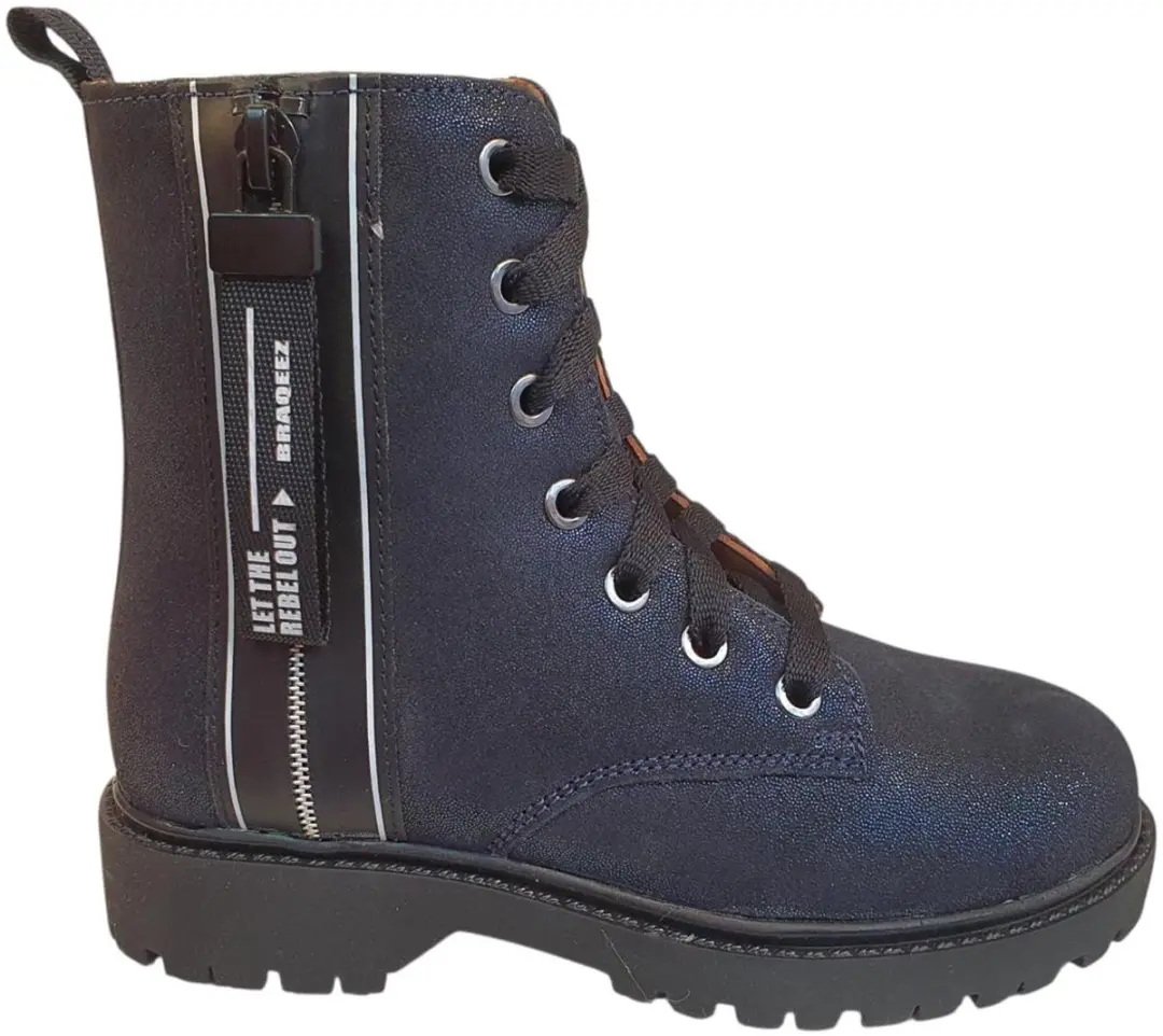 Braqeez 425771-928 Meisjes Biker Boots - Blauw - afbeelding 5 van 6