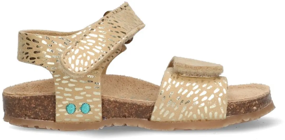 Bimi Beach Platte Sandalen Meisjes Goud