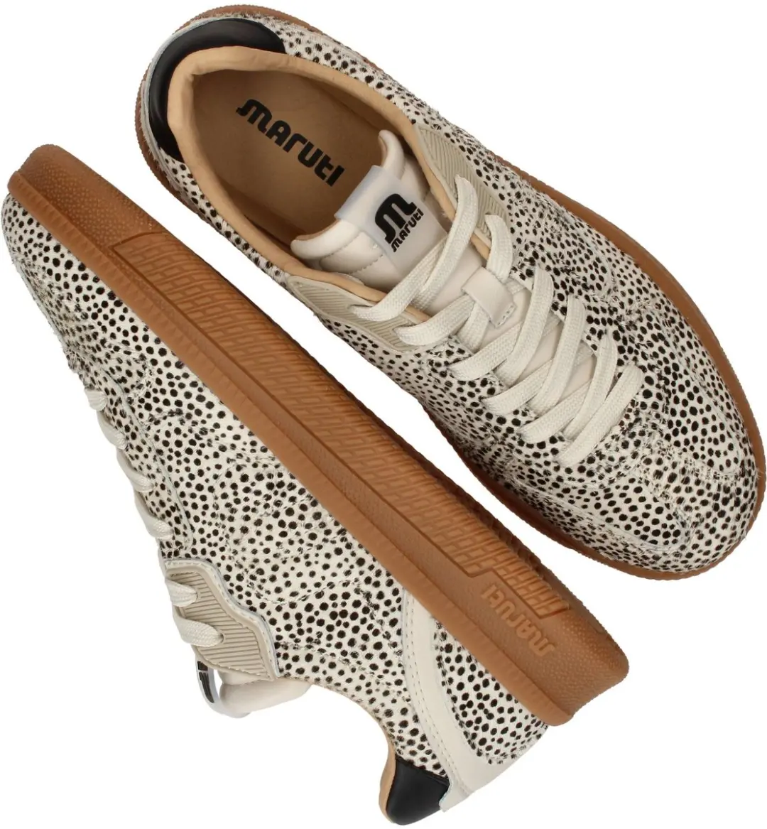 Maruti Yale Leren Sneakers Dames - Beige - afbeelding 6 van 6