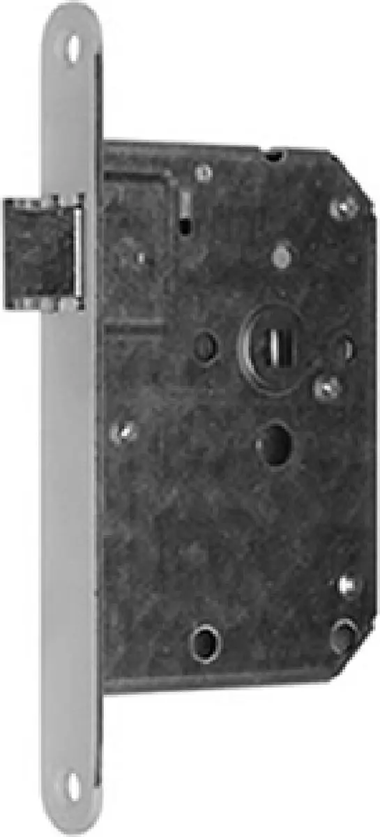 Nemef 1255 Insteekslot - RVS geborsteld - 50mm - Hollands links