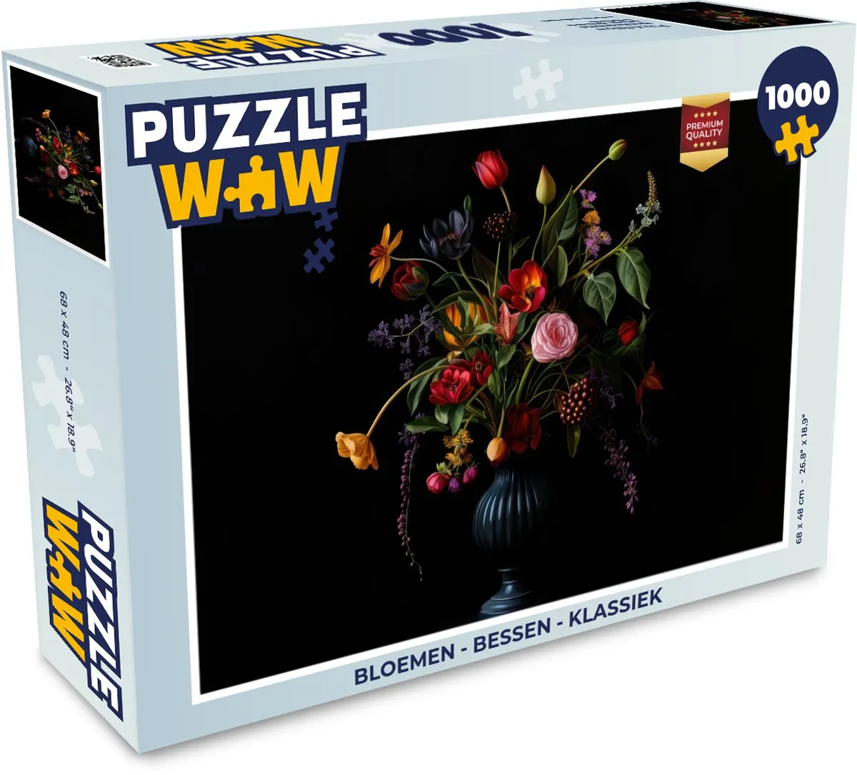 PuzzleWow Klassieke Bloemen Legpuzzel 1000 Stuks