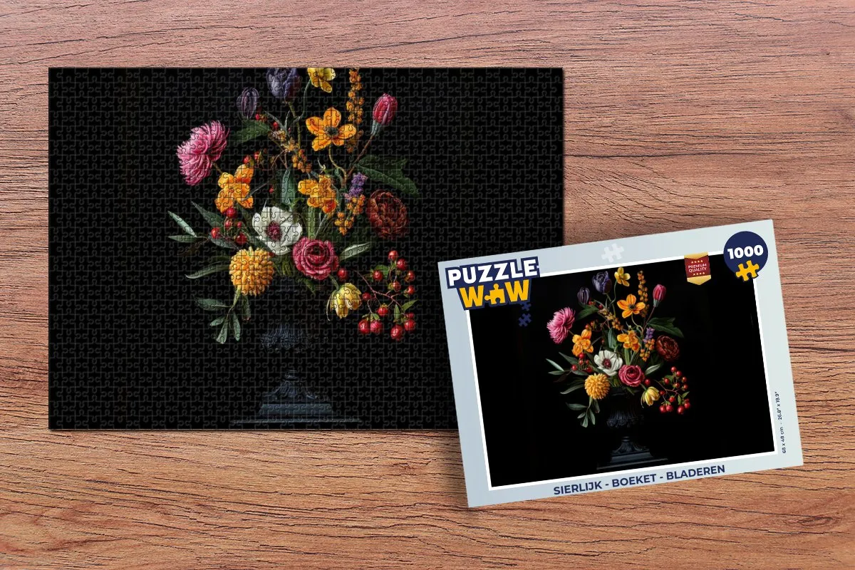 PuzzleWow Boeket Legpuzzel 1000 Stuks
