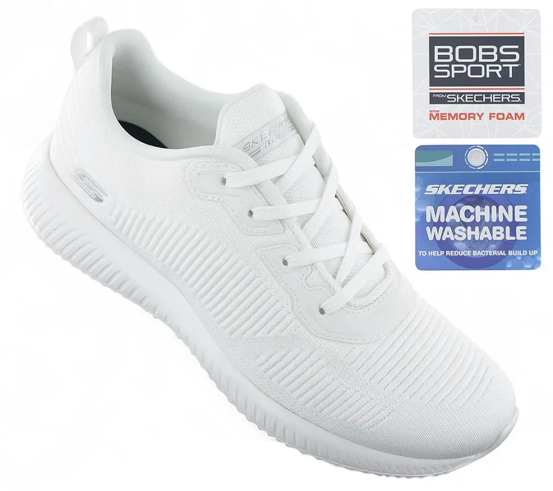 Skechers Bobs Squad Tough Talk Sneakers - Wit - afbeelding 6 van 6