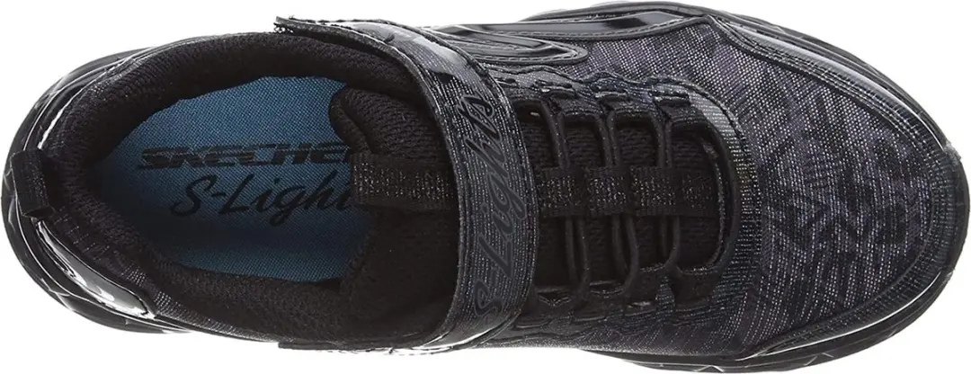 Skechers S Lights Heart Lights Sneakers Meisjes - Maat 28 - Bont - afbeelding 3 van 6
