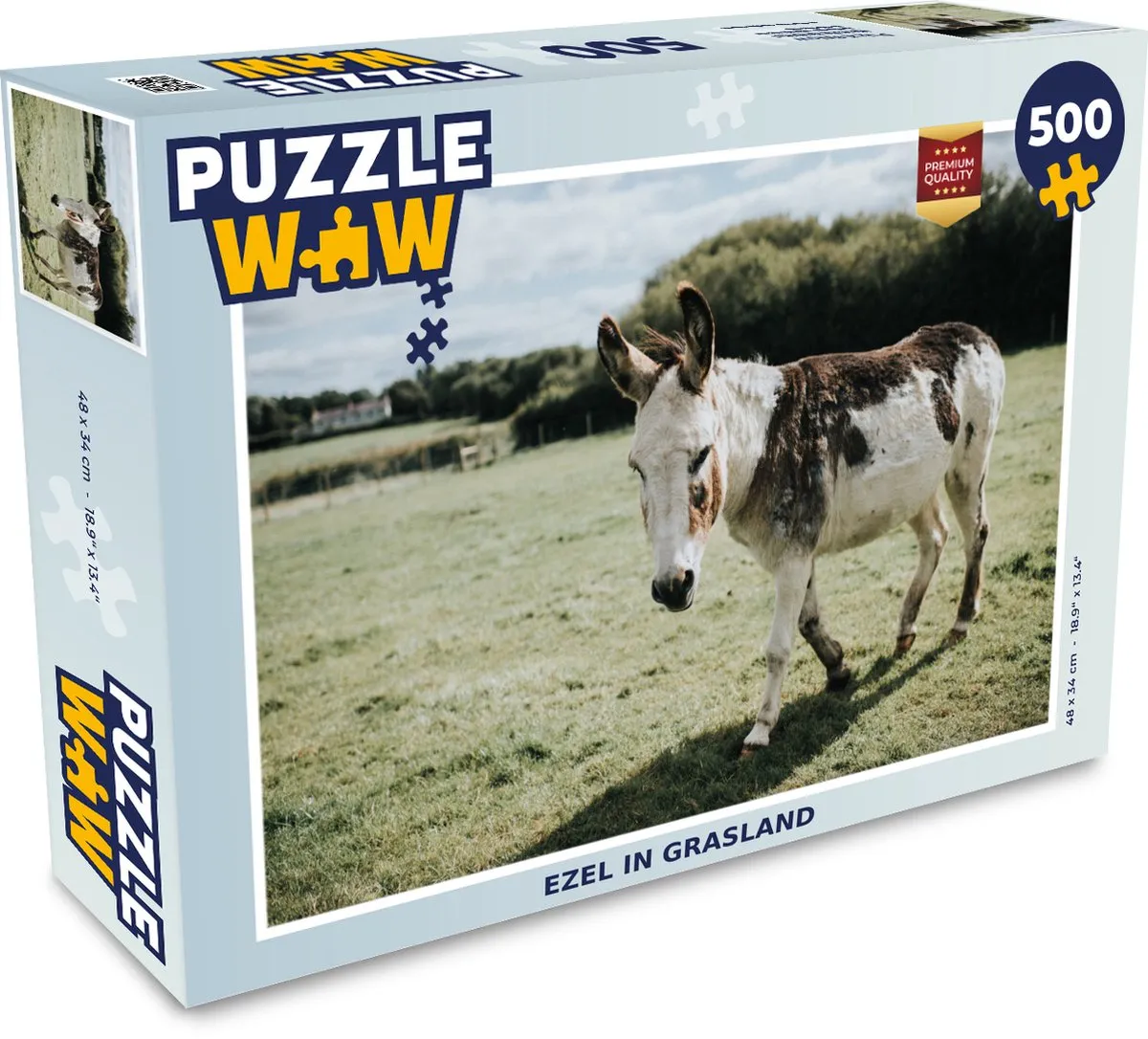 PuzzleWow Puzzel Ezel Legpuzzel 500 Stuks