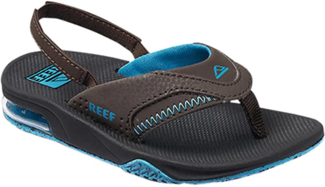 Sandaal Reef Kids Little Fanning Black Brown Blue-Schoenmaat 22