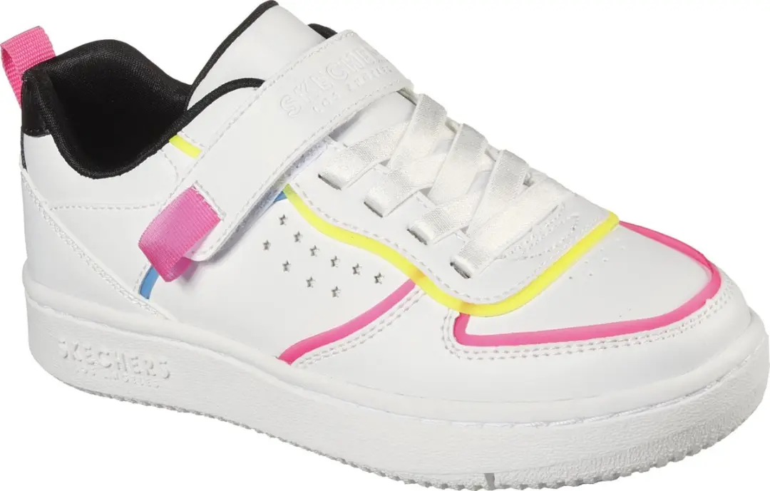 Skechers Court Squad-Color Remix Meisjes Sneakers