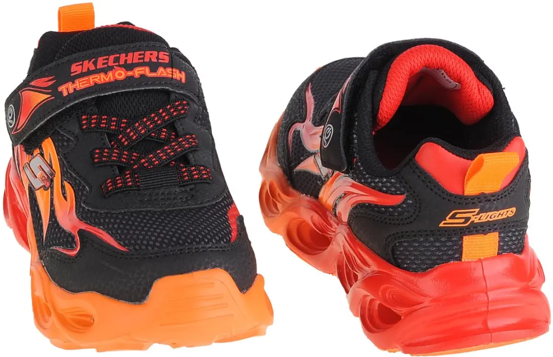 Skechers Thermo Flash 400103L-BKRD Sneakers - Zwart