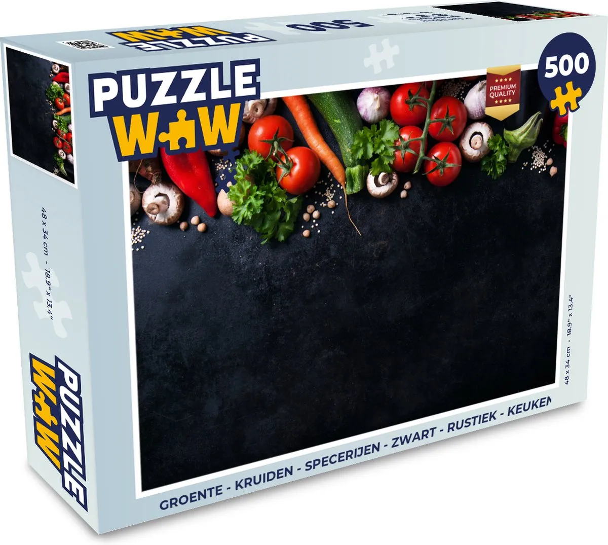 PuzzleWow Groente Kruiden Specerijen Puzzel 500 Stuks