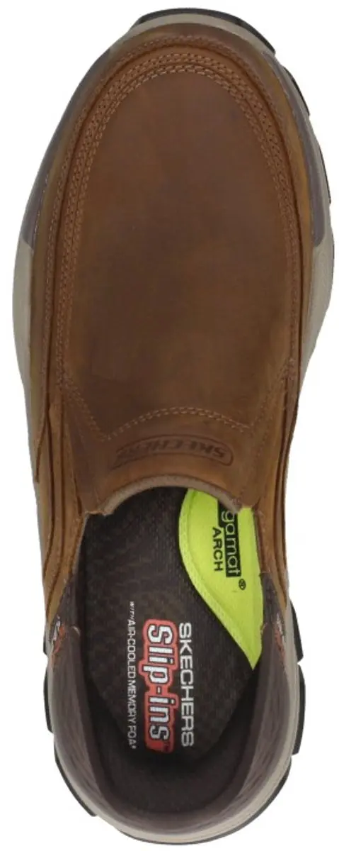 Skechers Respected Elgin Heren Instappers - Bruin - afbeelding 5 van 6