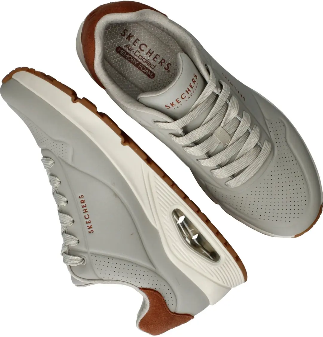 Skechers Uno Stand On Air Sneakers - Heren - Beige - afbeelding 6 van 6