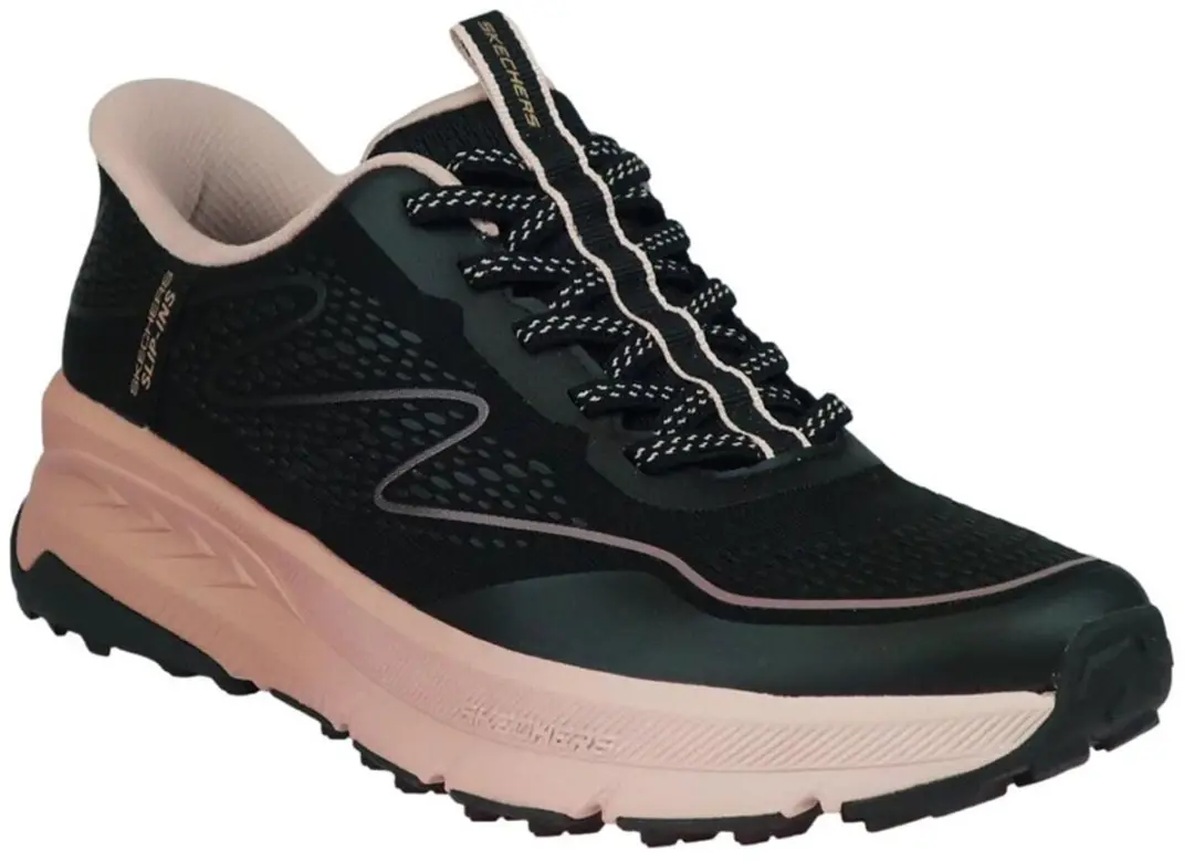 Skechers Switch Back Mist Wandelsneakers Dames - 38 - Black Pink - afbeelding 3 van 6