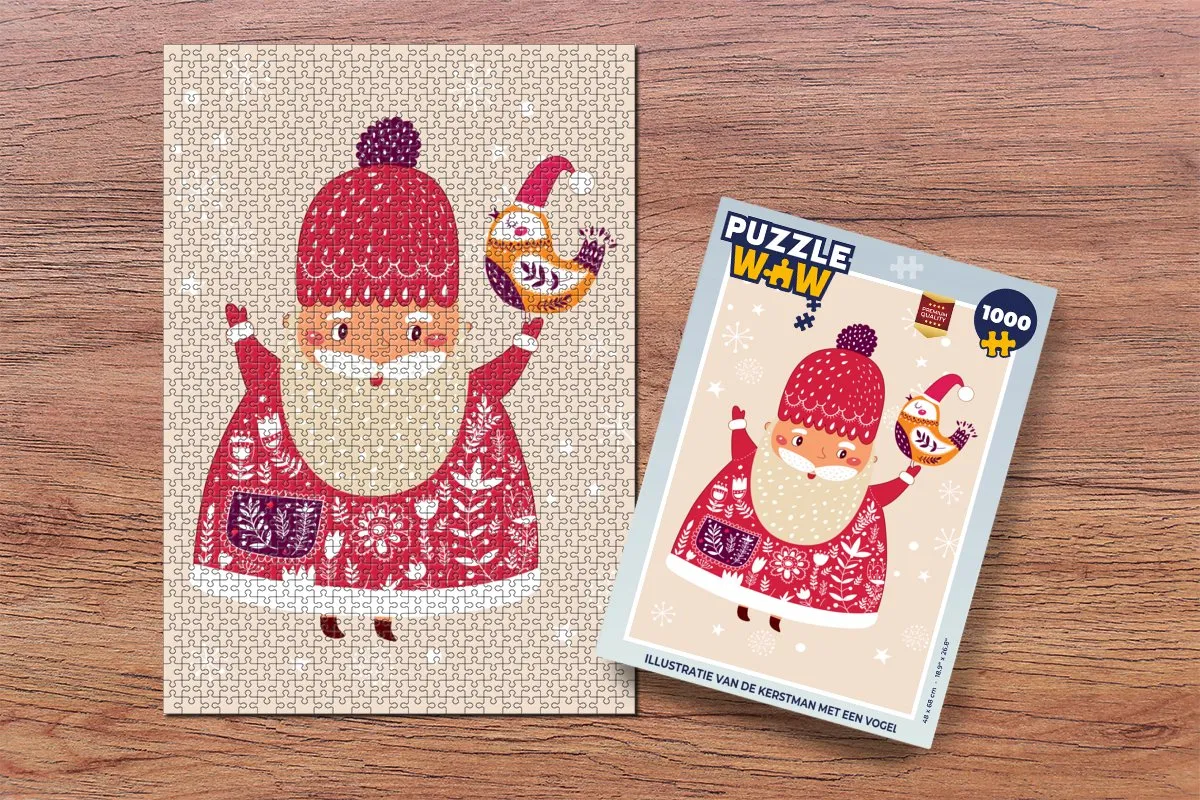 PuzzleWow Kerstpuzzel 1000 Stuks - Multicolor