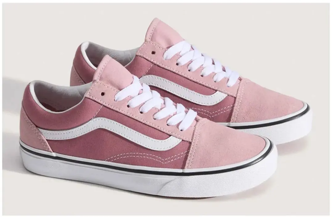 Vans Old Skool Sneakers - Maat 35 - Roze/Wit - afbeelding 2 van 6