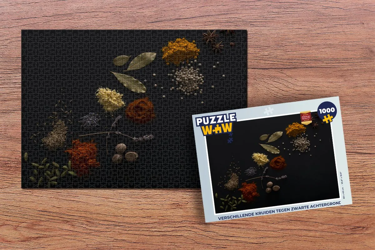 PuzzleWow Kruiden Puzzel 1000 Stuks - Multicolor
