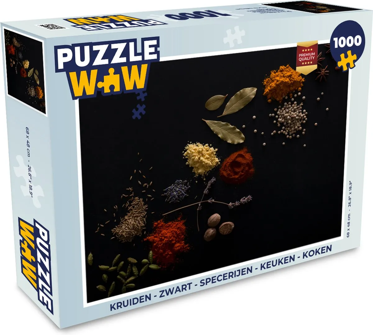 PuzzleWow Kruiden Puzzel 1000 Stuks - Multicolor