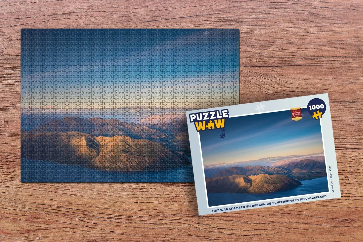 PuzzleWow Berg - Lucht Legpuzzel 1000 Stuks - Multicolor