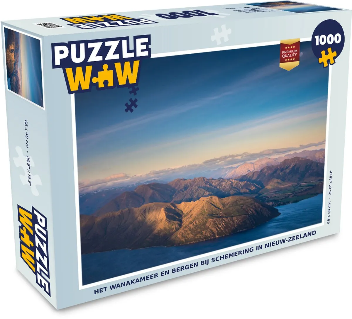 PuzzleWow Berg - Lucht Legpuzzel 1000 Stuks - Multicolor