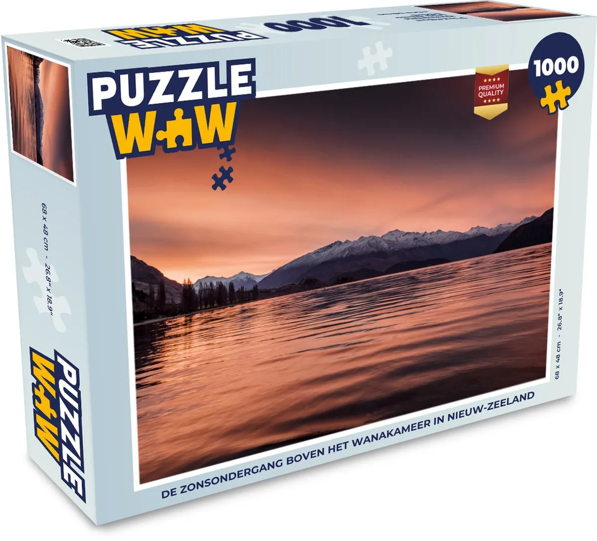 PuzzleWow Berg - Lucht Legpuzzel 1000 Stuks - Multicolor
