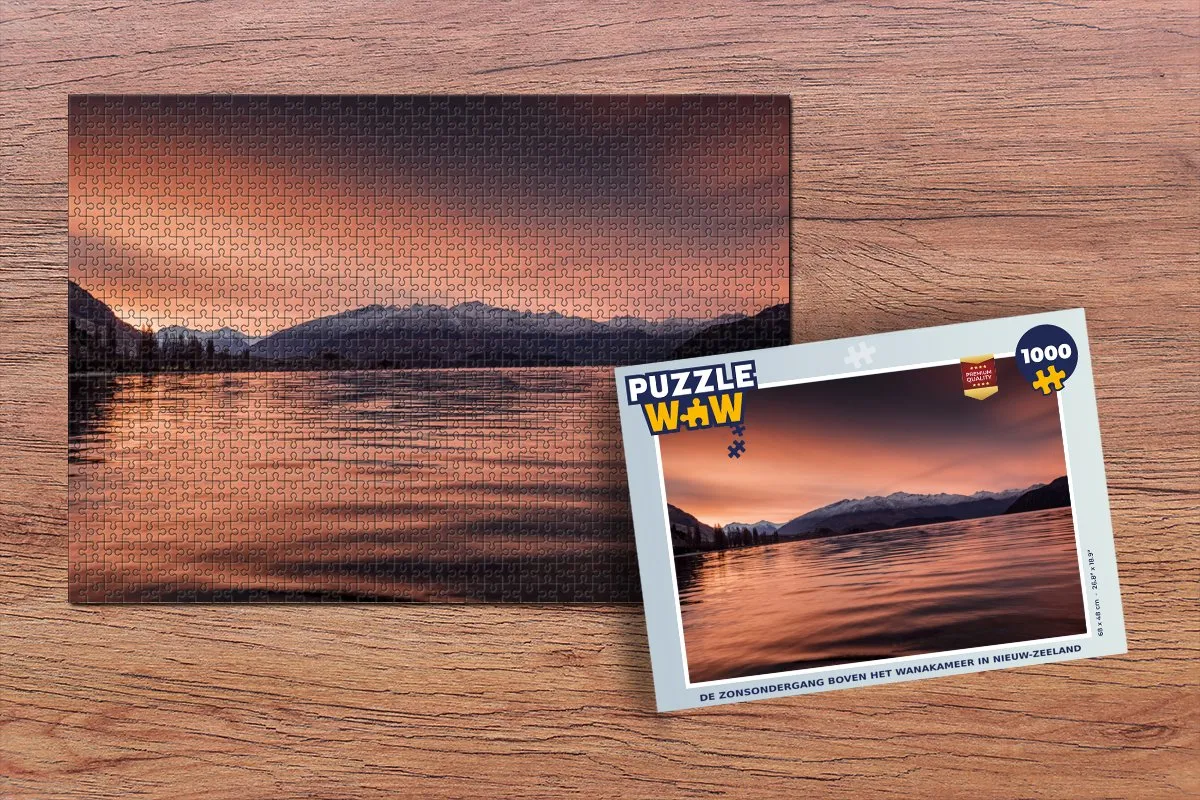 PuzzleWow Berg - Lucht Legpuzzel 1000 Stuks - Multicolor