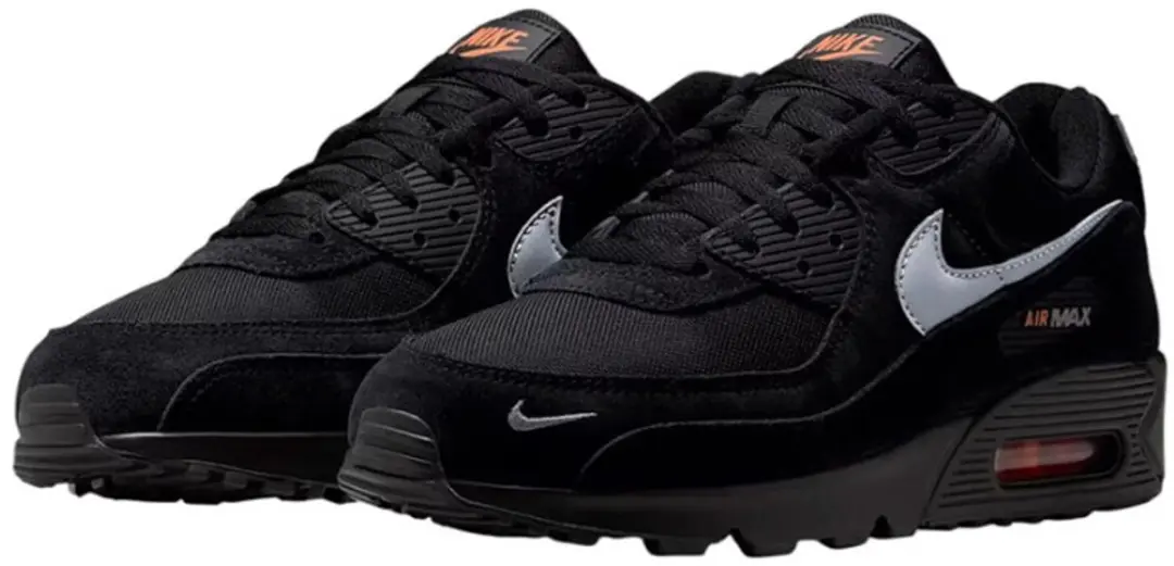 Nike Air Max 90 - Zwart & Total Orange - Maat 40.5 - afbeelding 5 van 6