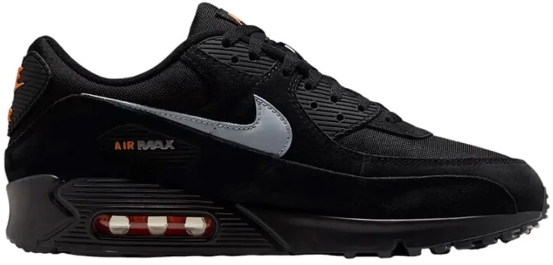 Nike Air Max 90 - Zwart & Total Orange - Maat 40.5 - afbeelding 3 van 6
