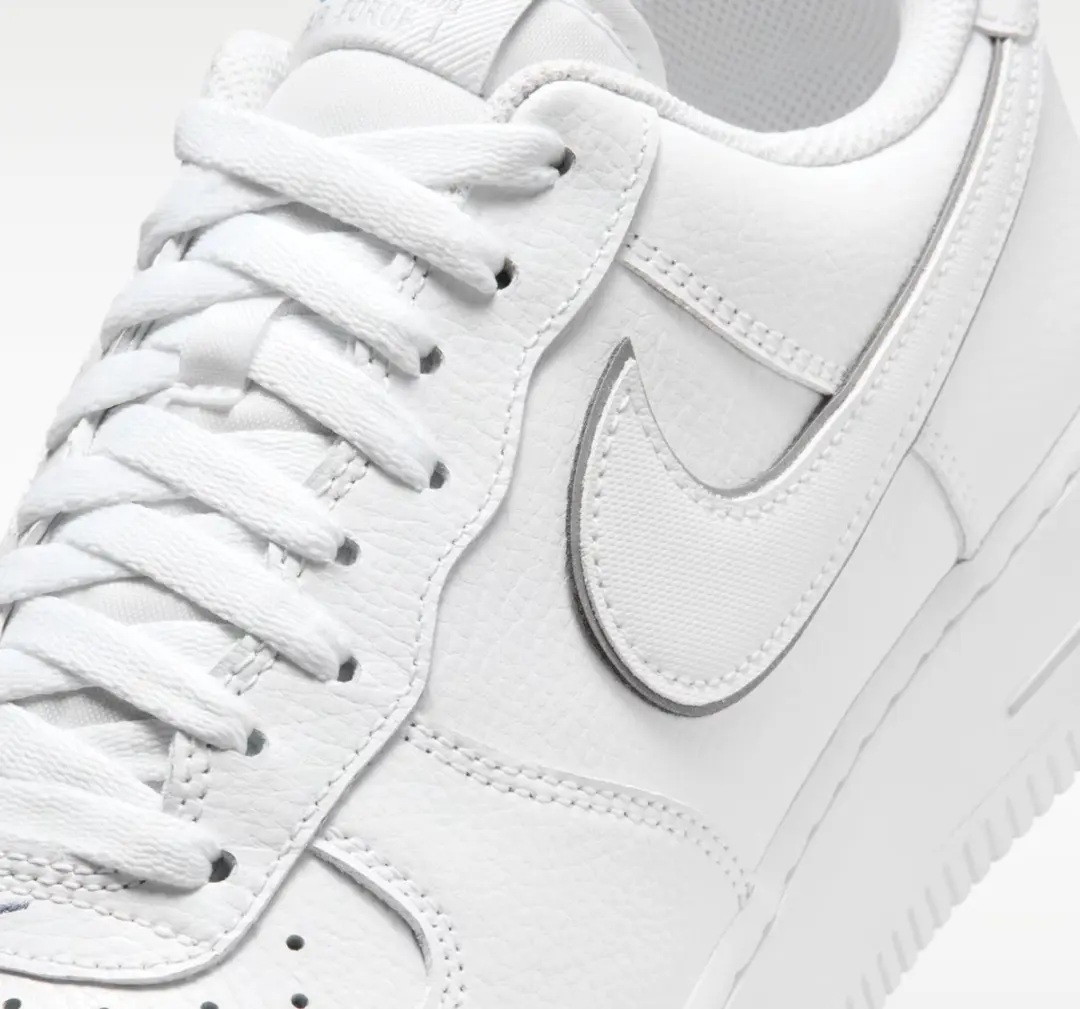 Nike Air Force 1 '07 LV8 Herenschoenen 43 - Wit/Metalic Silver