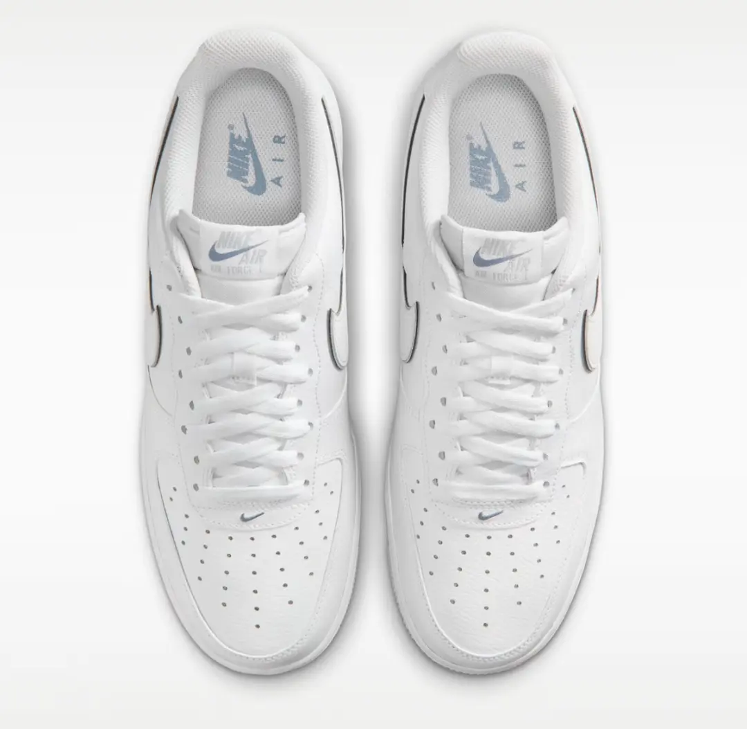 Nike Air Force 1 '07 LV8 Herenschoenen 43 - Wit/Metalic Silver