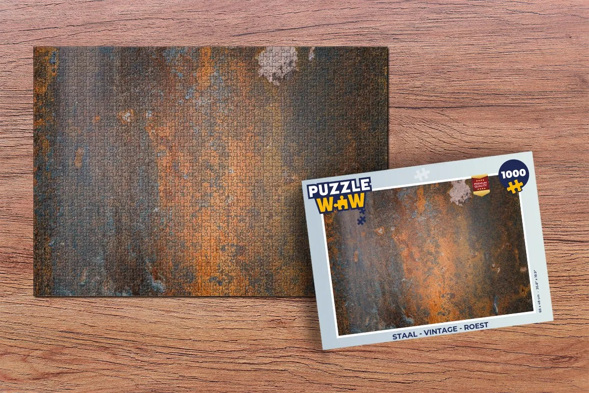 PuzzleWow Roest Print Legpuzzel 1000 Stuks - Multicolor