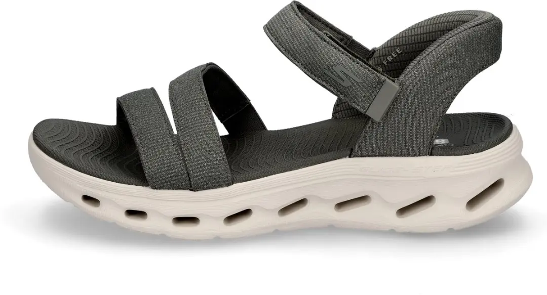 Skechers GO WALK GLIDE-STEP 2.0 SANDAL Dames Sandalen - Olijf - afbeelding 3 van 6
