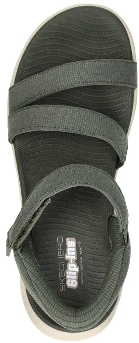 Skechers GO WALK GLIDE-STEP 2.0 SANDAL Dames Sandalen - Olijf - afbeelding 5 van 6