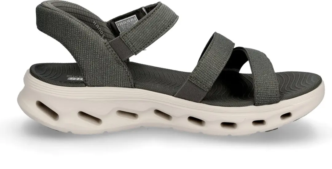 Skechers GO WALK GLIDE-STEP 2.0 SANDAL Dames Sandalen - Olijf - afbeelding 2 van 6