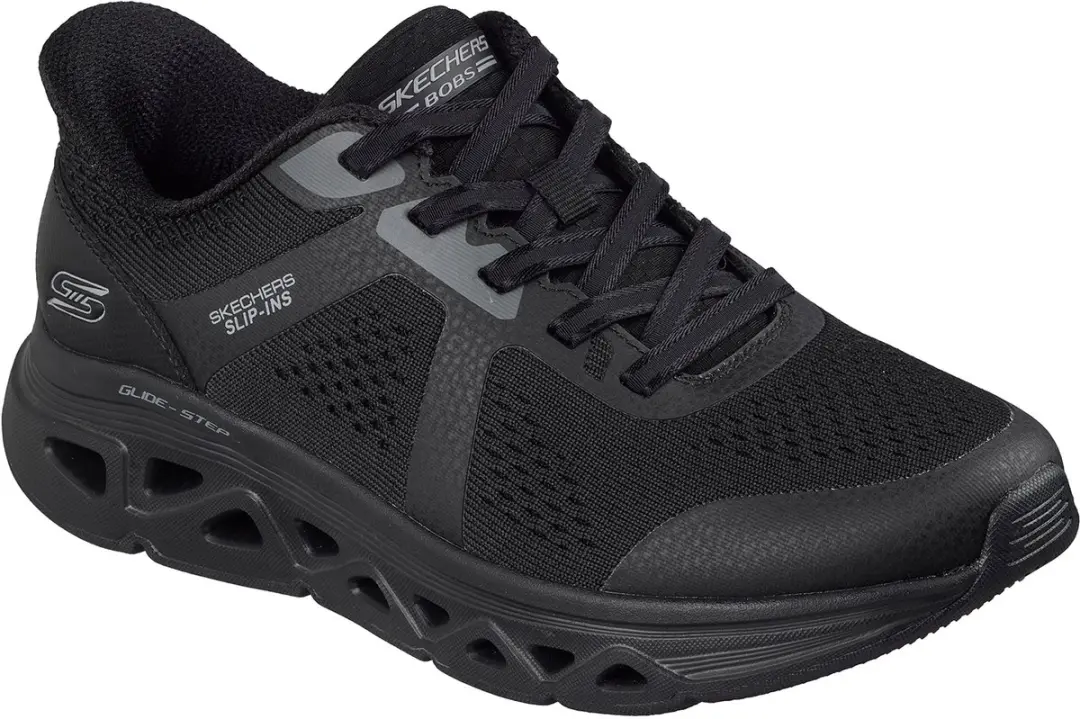 Skechers Dames Slip-ins BOBS Sport Arc Waves Sneaker Black