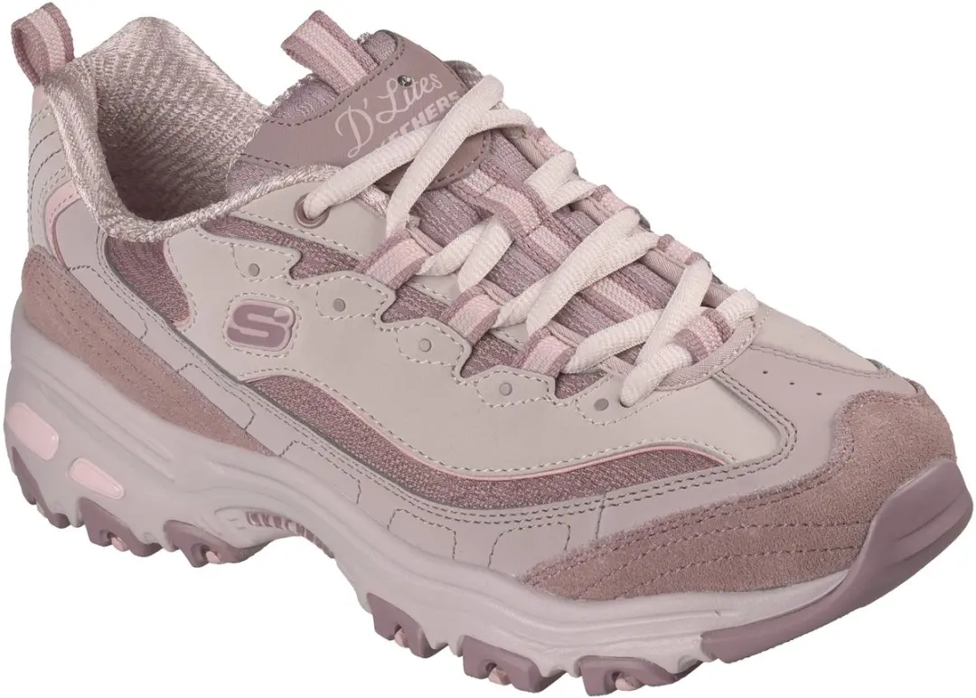 Skechers D'Lites Modern Classic Dames Sneakers - Mauve - afbeelding 4 van 6