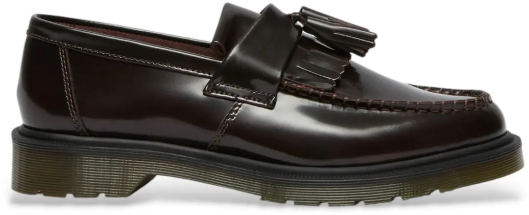 Dr Martens Adrian leren loafers kastanjebruin