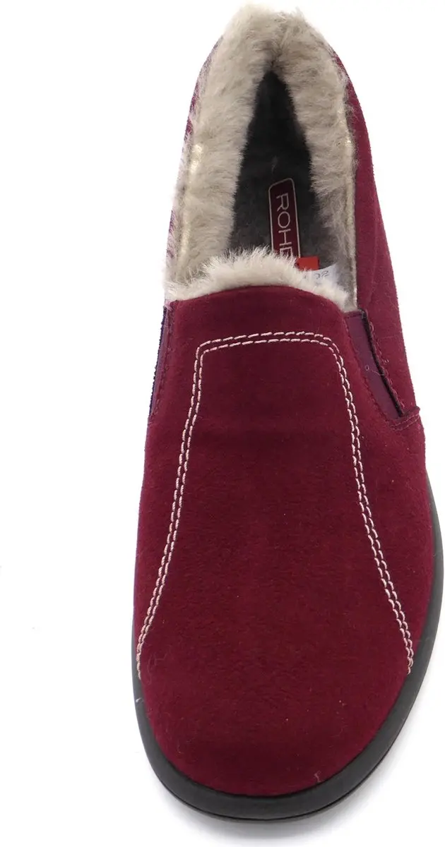 Rohde Dames Pantoffel 2516-41 - Donkerrood - Maat 37