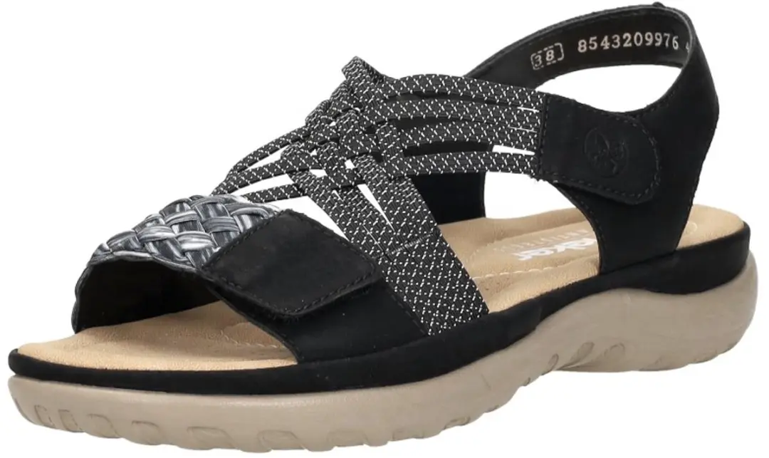 Rieker Sandalen F zwart Synthetisch - Maat 42