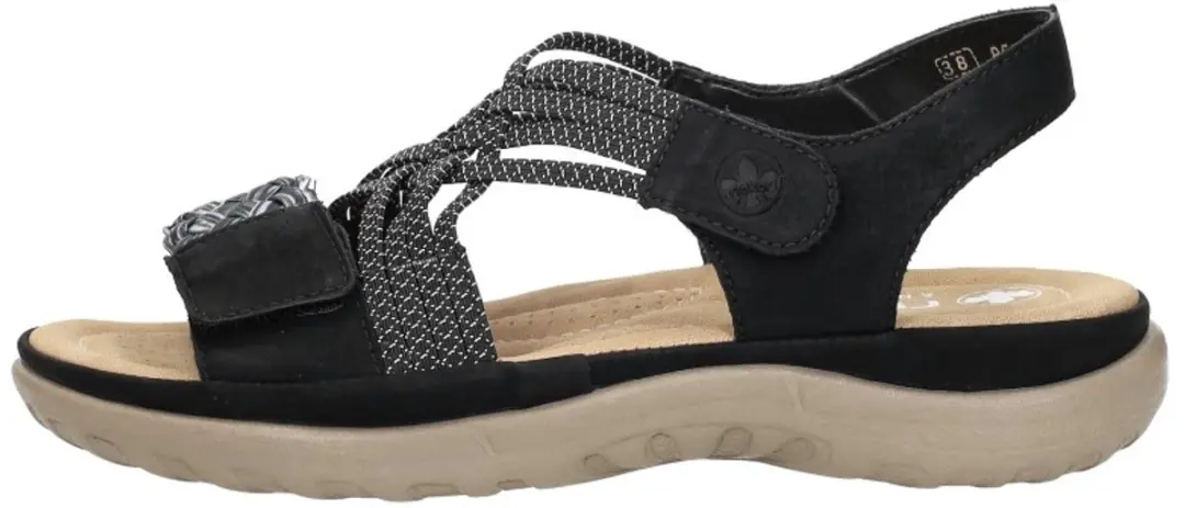 Rieker Sandalen F zwart Synthetisch - Maat 42