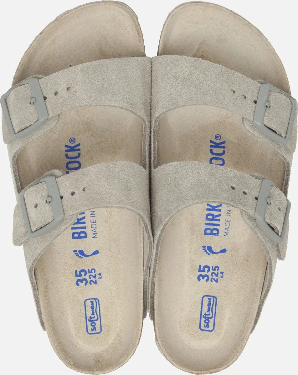 Birkenstock Arizona slippers grijs -Narrow fit