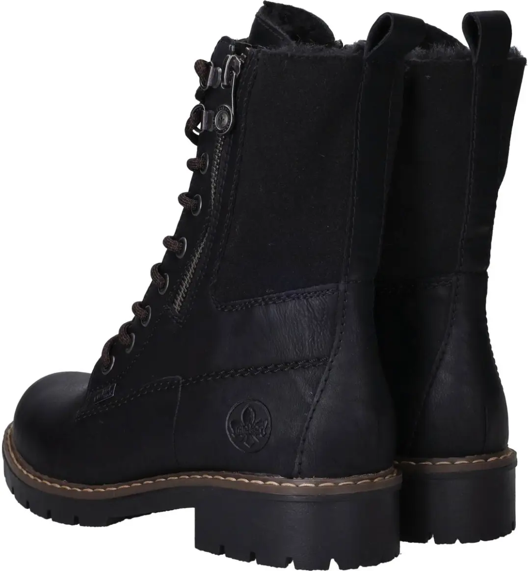 Rieker Veterboots - Dames - Zwart - Maat:37 - afbeelding 3 van 6