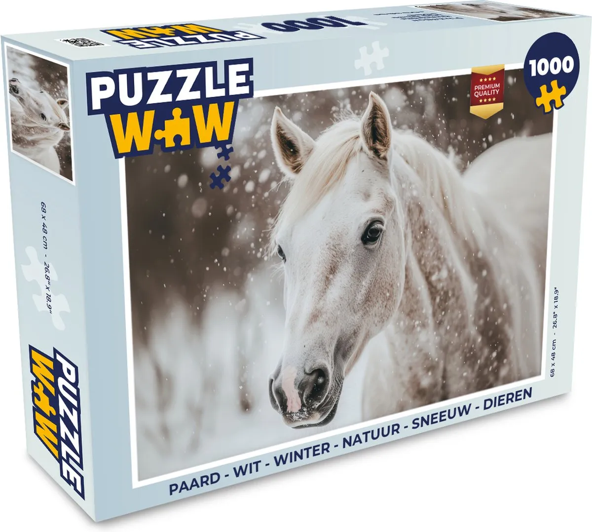 PuzzleWow Paard Winter Legpuzzel 1000 Stuks