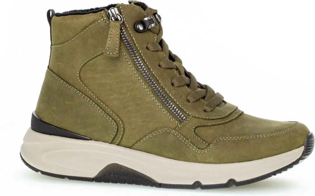 Gabor Rollingsoft Veterboot 96.888.23 Olive Groen Nubuck
