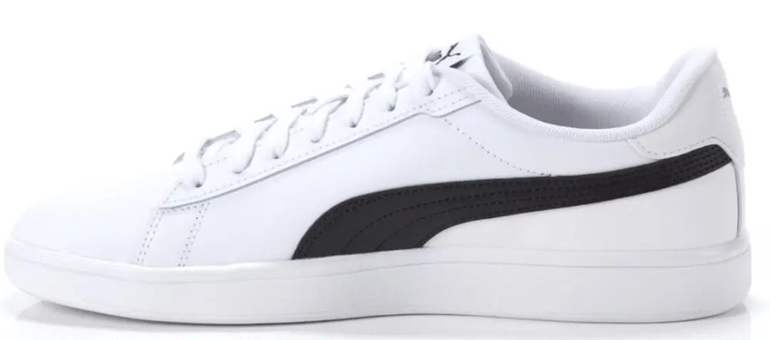 PUMA Smash 3.0 L Schoenen - 41 - Witte/Zwarte/Gouden
