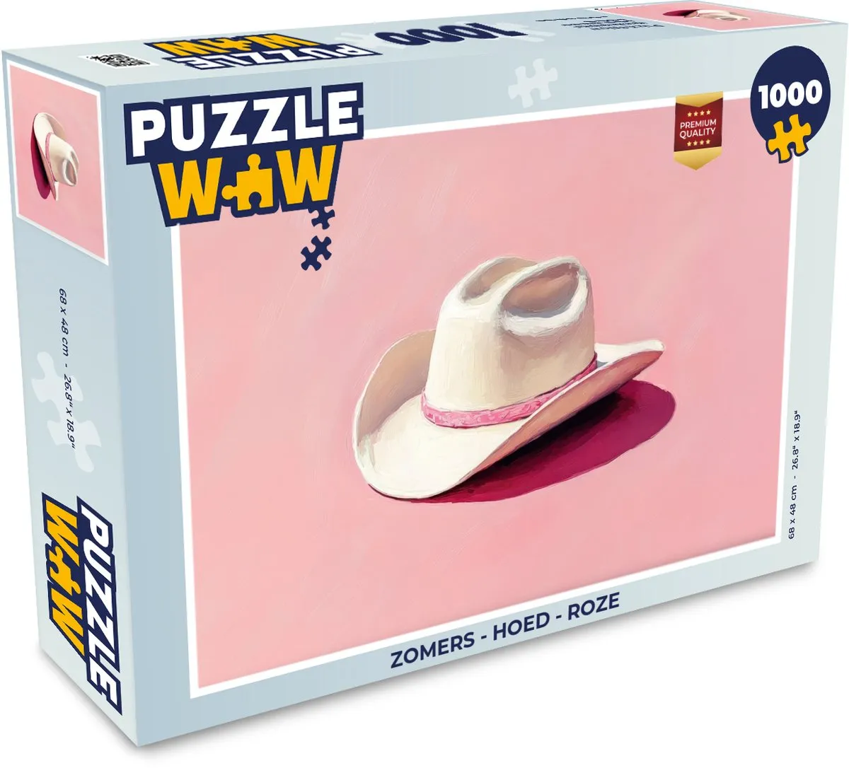 PuzzleWow Zomers Hoed Legpuzzel 1000 Stuks