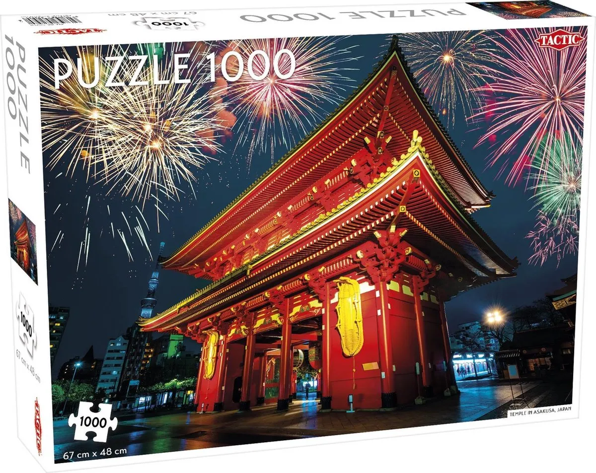 Tactic Puzzel Temple in Asakusa Japan 1000 Stukjes - Bont