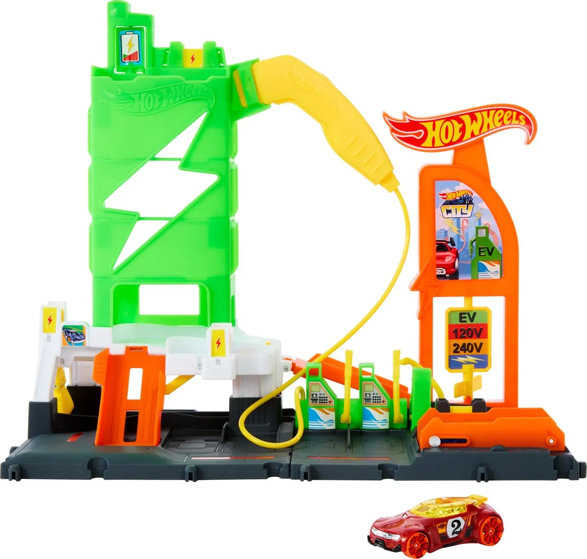 Hot Wheels City Elektrische Laadstationauto HTN79
