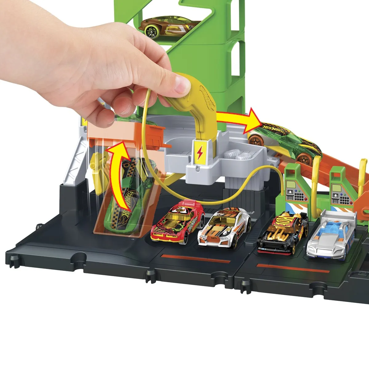 Hot Wheels City Elektrische Laadstationauto HTN79 - Meerkleurig - afbeelding 6 van 6